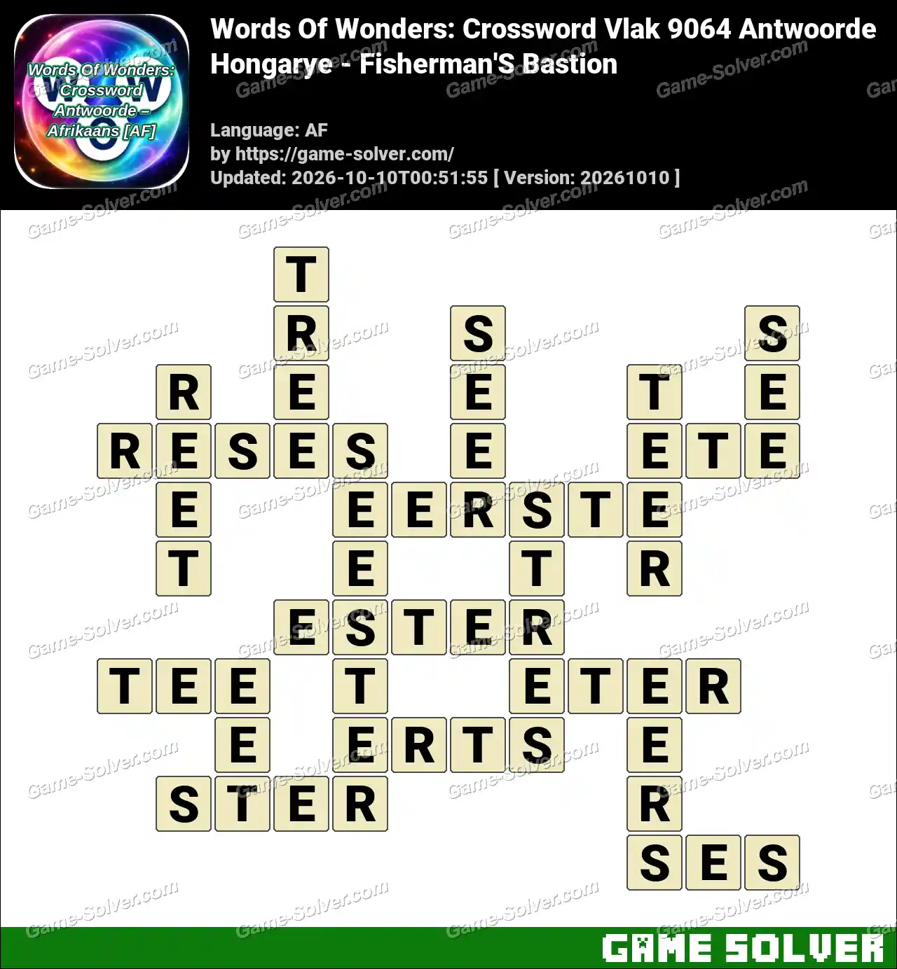 Words Of Wonders: Crossword Vlak 9064 Antwoorde – Hongarye – Fisherman’S Bastion